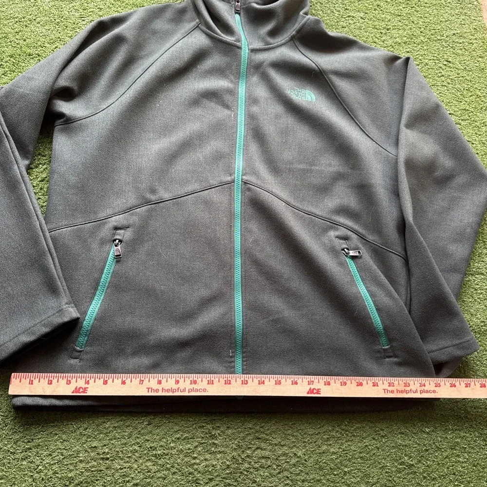 The North‎ Face Jacket Mens Extra Large Green Windstopper Fleece Softshell